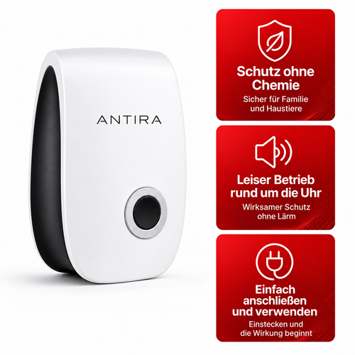Antira HomeGuard – Ultraschall-Schädlingsvertreiber