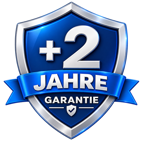 Um 2 Jahre verlängerte Garantie